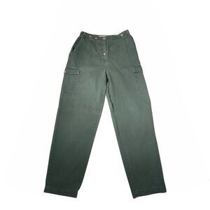 Ann Taylor Loft Cargo Utility Green Pants Women Size 8